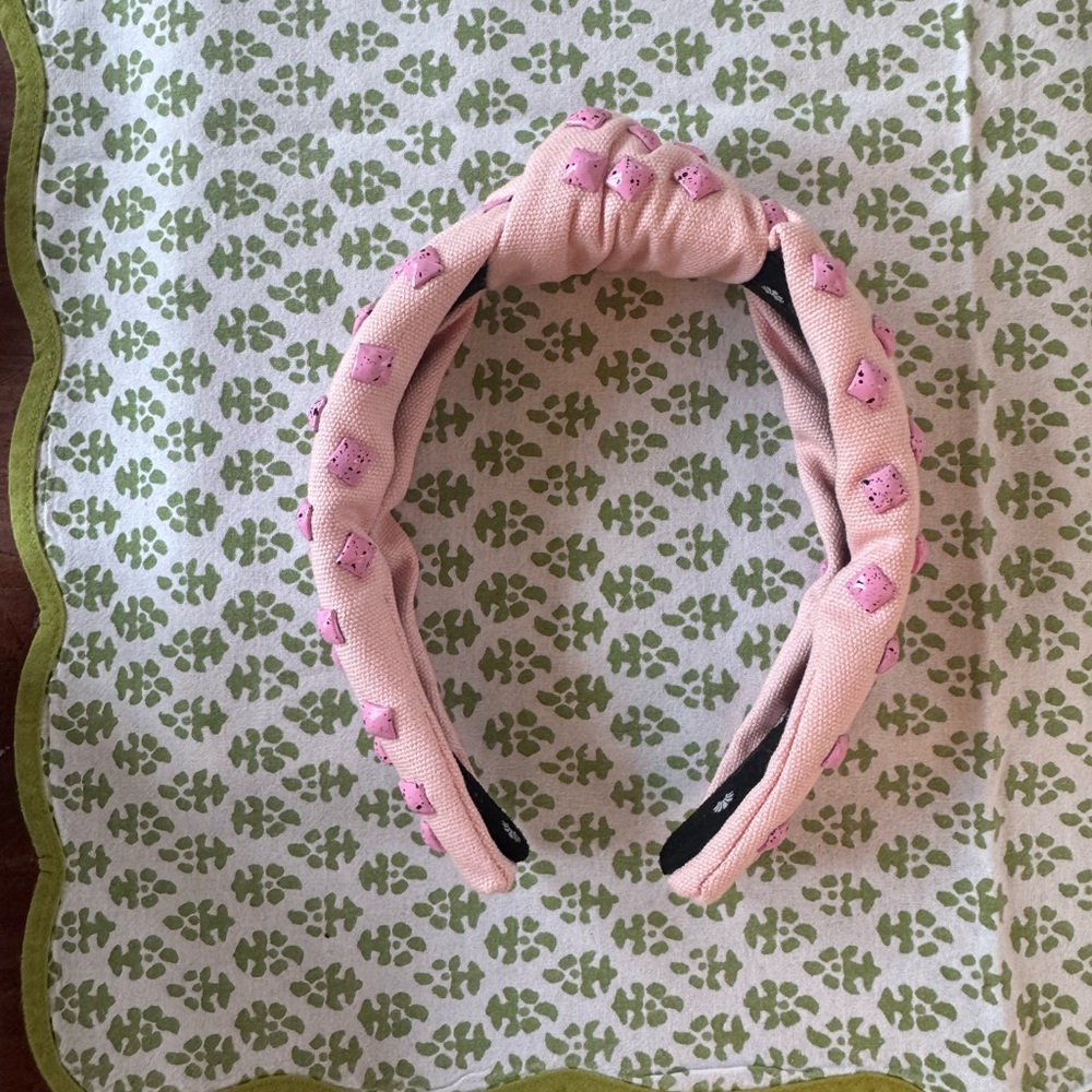 Pink Studded Lele Sadoughi Headband